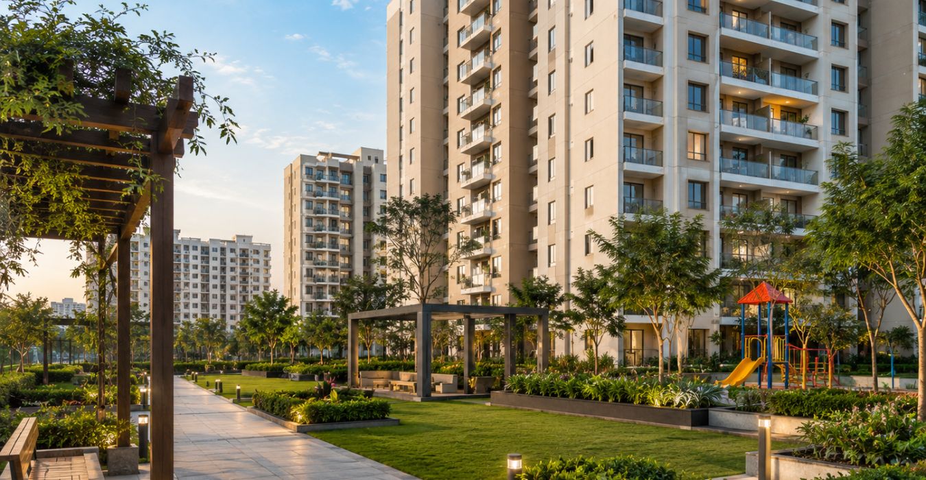 Yashada Skysong township towers elevation view